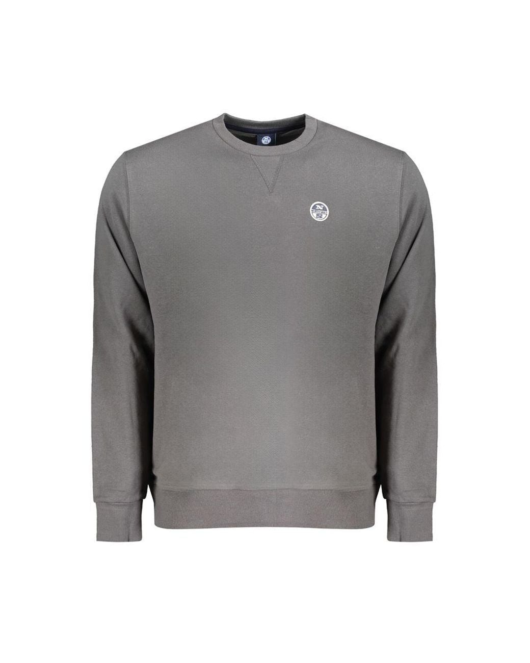 North Sails Gray Cotton Sweater for men
