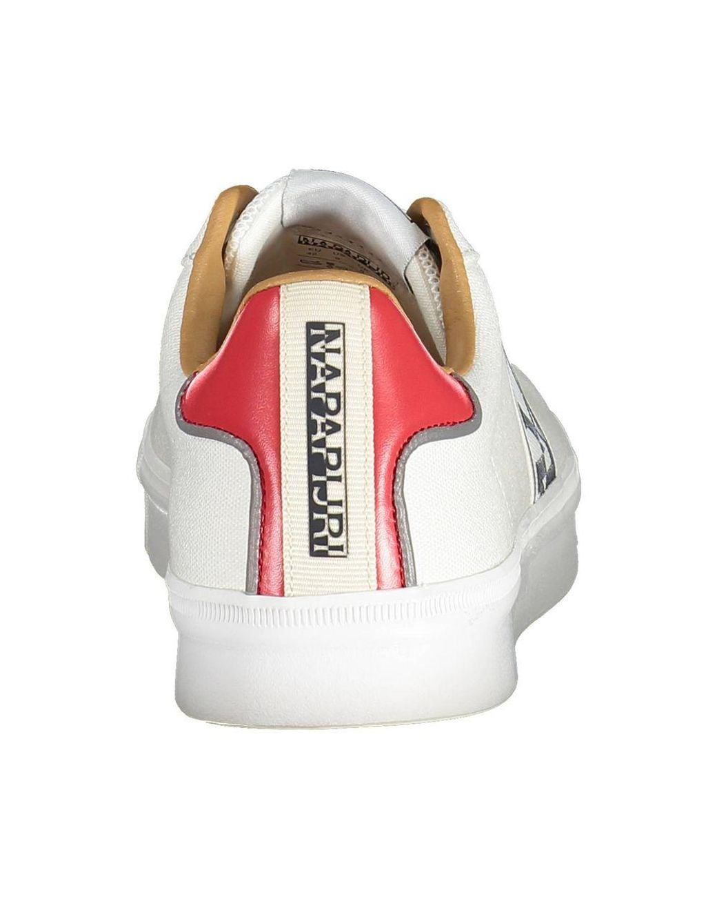 Napapijri White Polyester Mens Sneaker for men