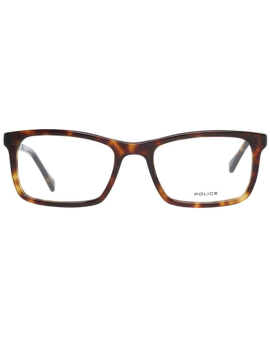 Police Multicolor Brown Plastic Glasses (frames) for men