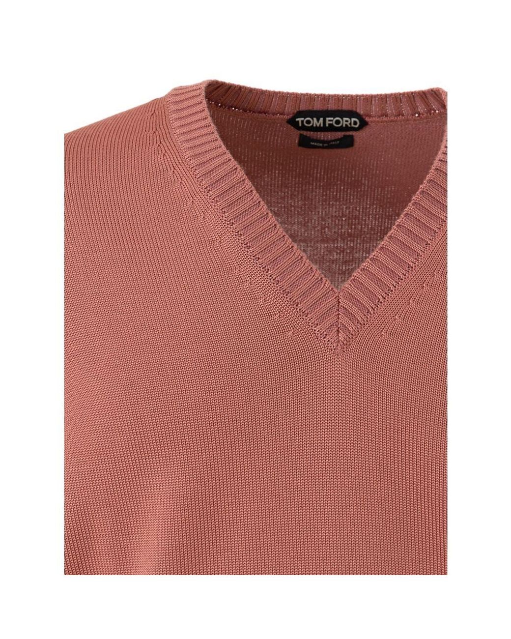 Tom Ford Pink Vneck Sweater for men