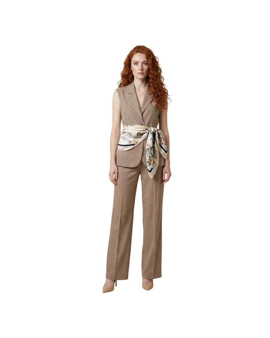 Liu Jo Brown Viscose Waistcoat