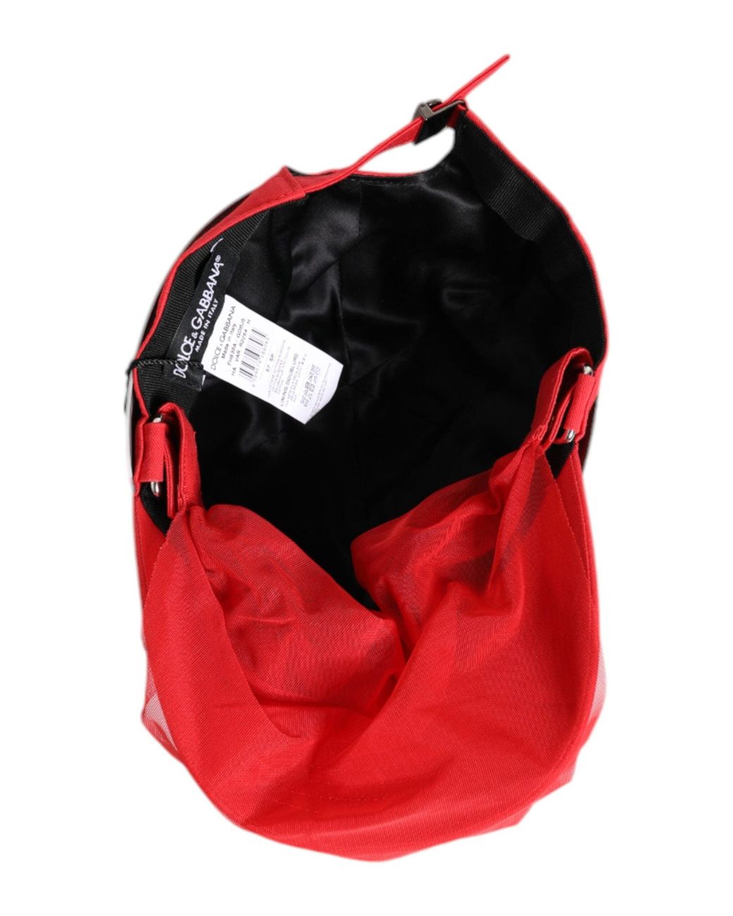 Dolce & Gabbana Red Cotton 6 Panels Baseball Cap