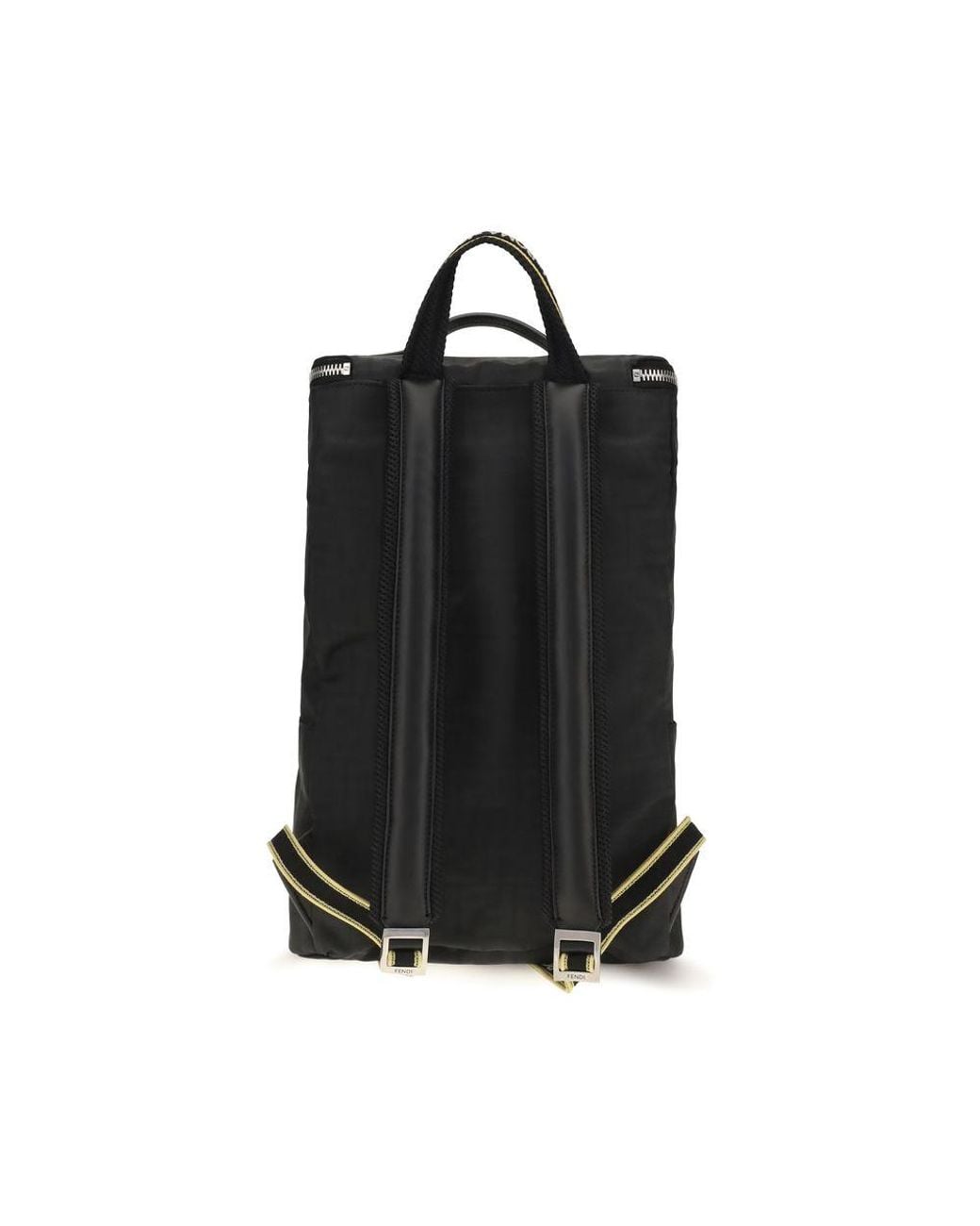 Fendi Black Polyester Backpack for men
