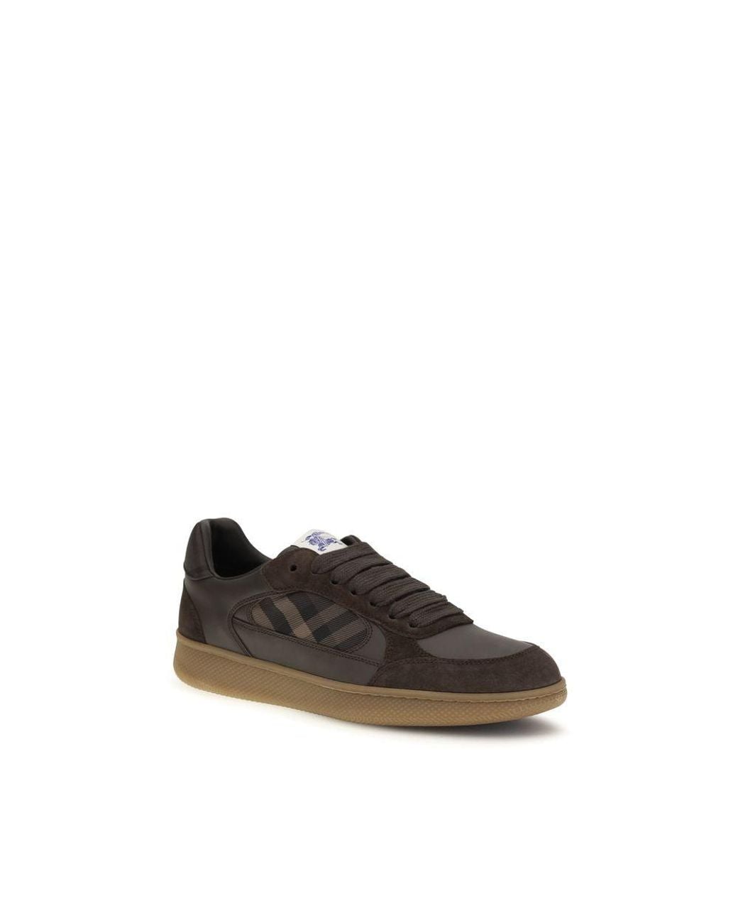 Burberry Multicolor Brown Calf Leather Bos Taurus Athletic Sneakers for men