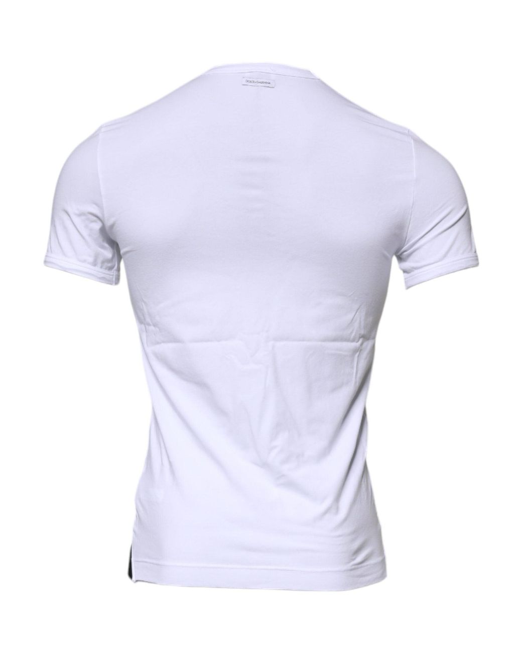Dolce & Gabbana Blue Cotton Stretch Crewneck Underwear T-Shirt for men