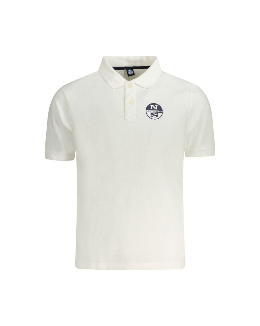 North Sails White Cotton Polo Shirt for men