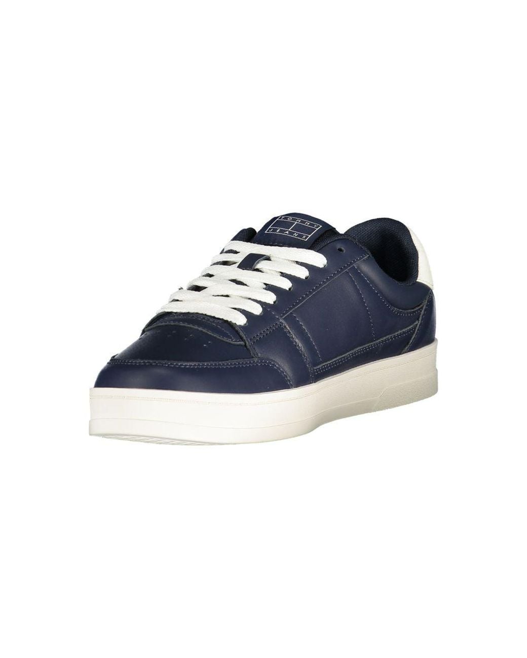 Tommy Hilfiger Blue Leather Sneaker for men