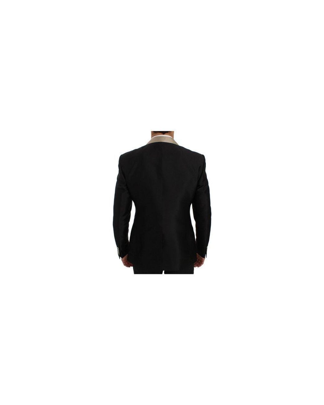 Dolce & Gabbana Black Silk Blazer for men