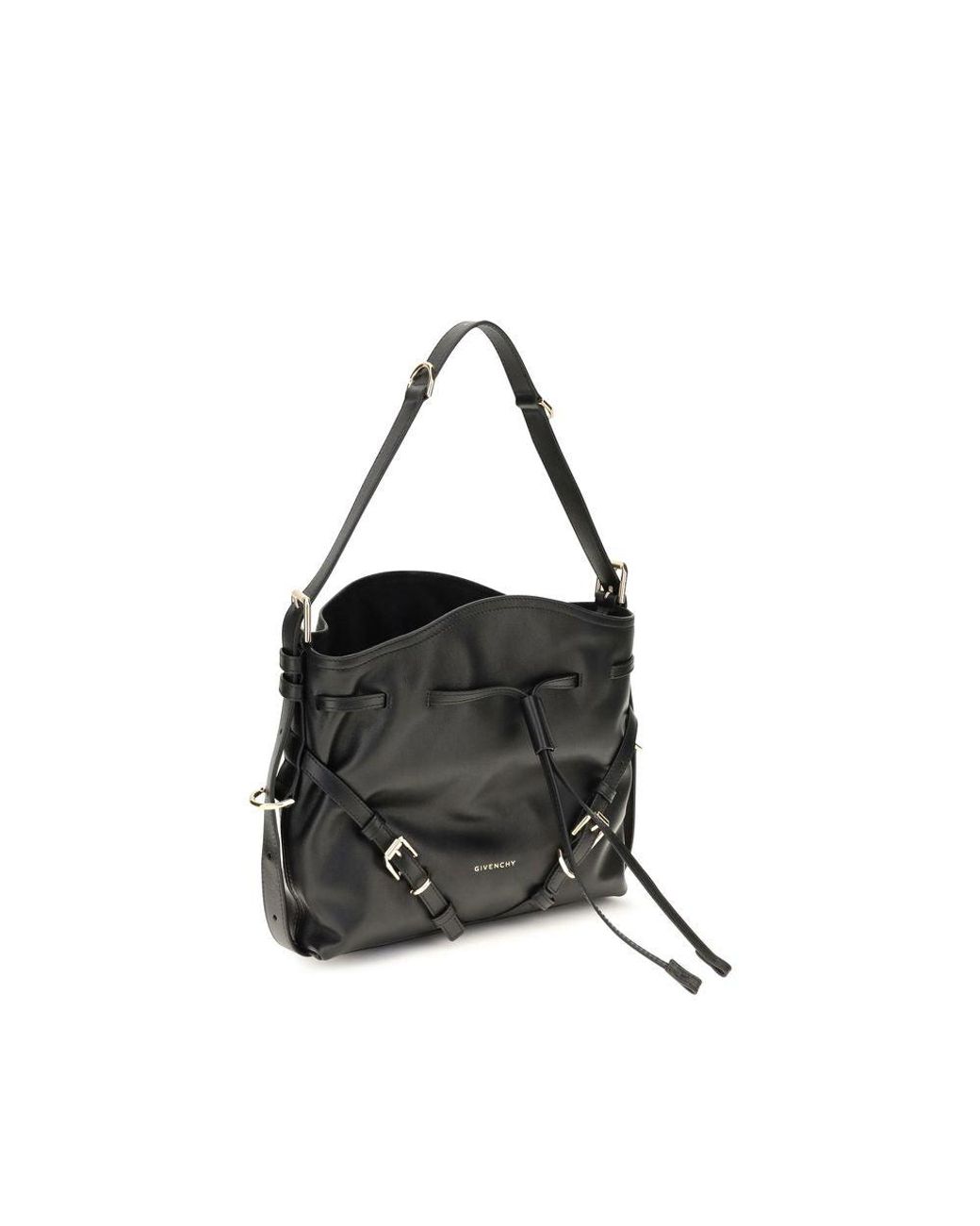 Givenchy Black Calf Leather Bos Taurus Backet Bag