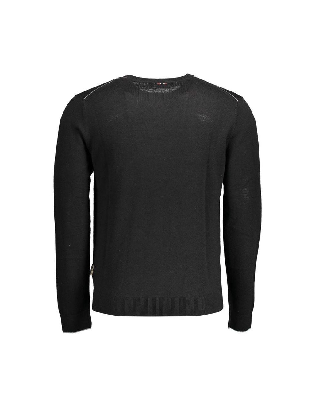 Napapijri Black Wool Sweater for men