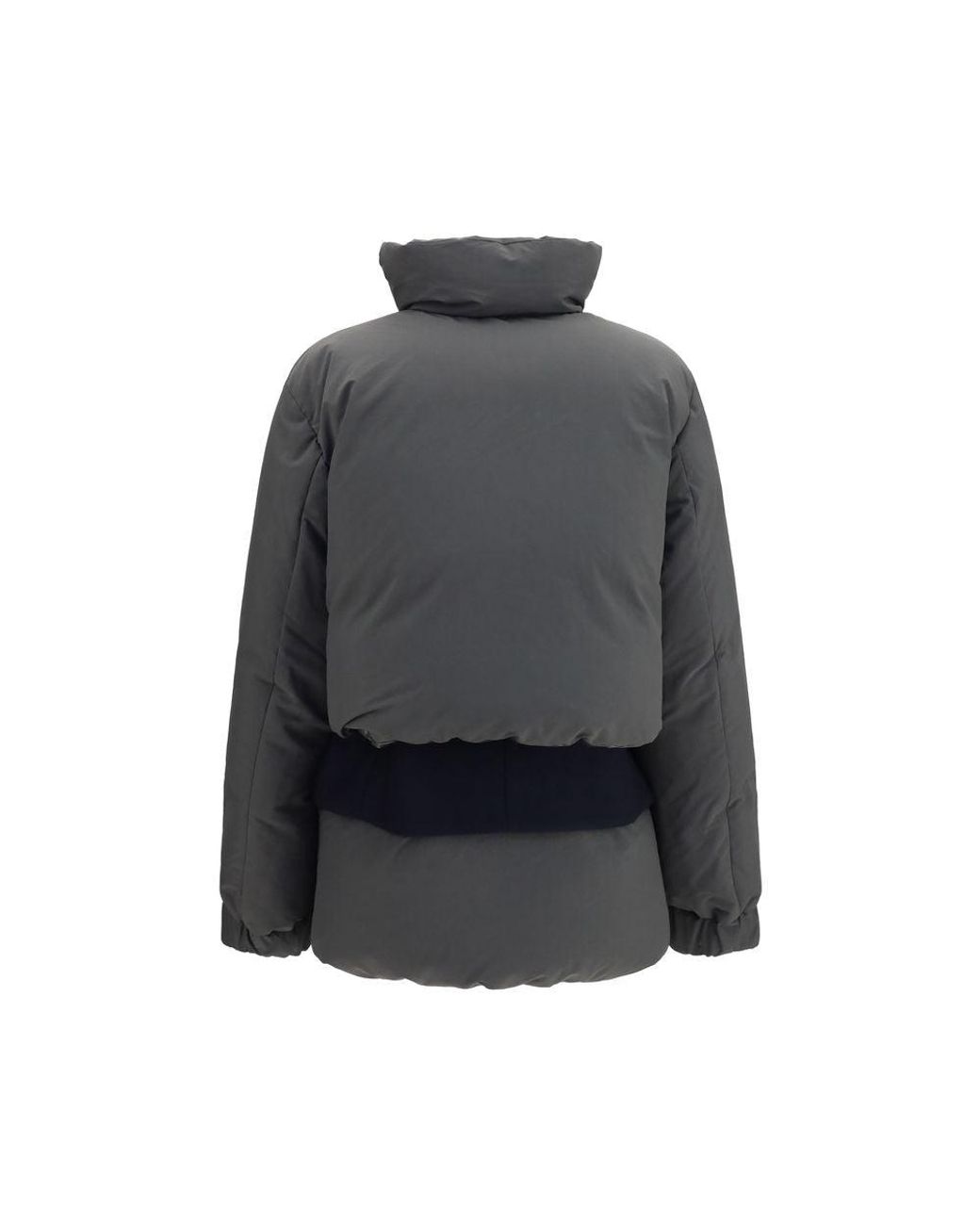 Sacai Gray Polyester Coat