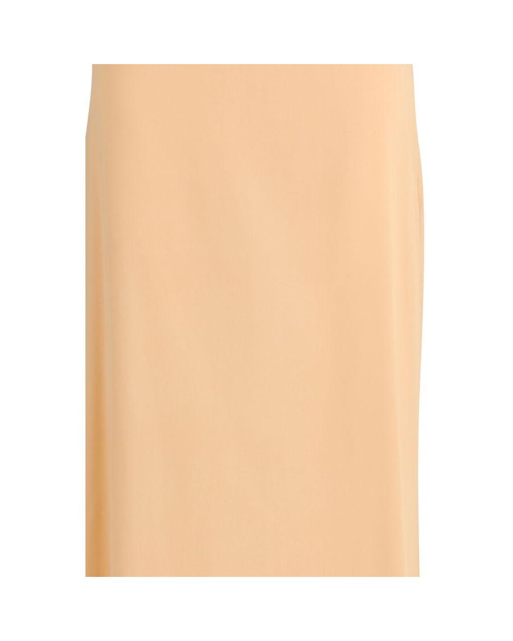 Kristina Ti Natural Orange Silk Long Skirt
