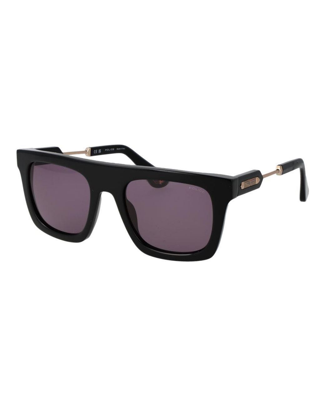 Police Black Cellulose Acetate Sunglasses for men