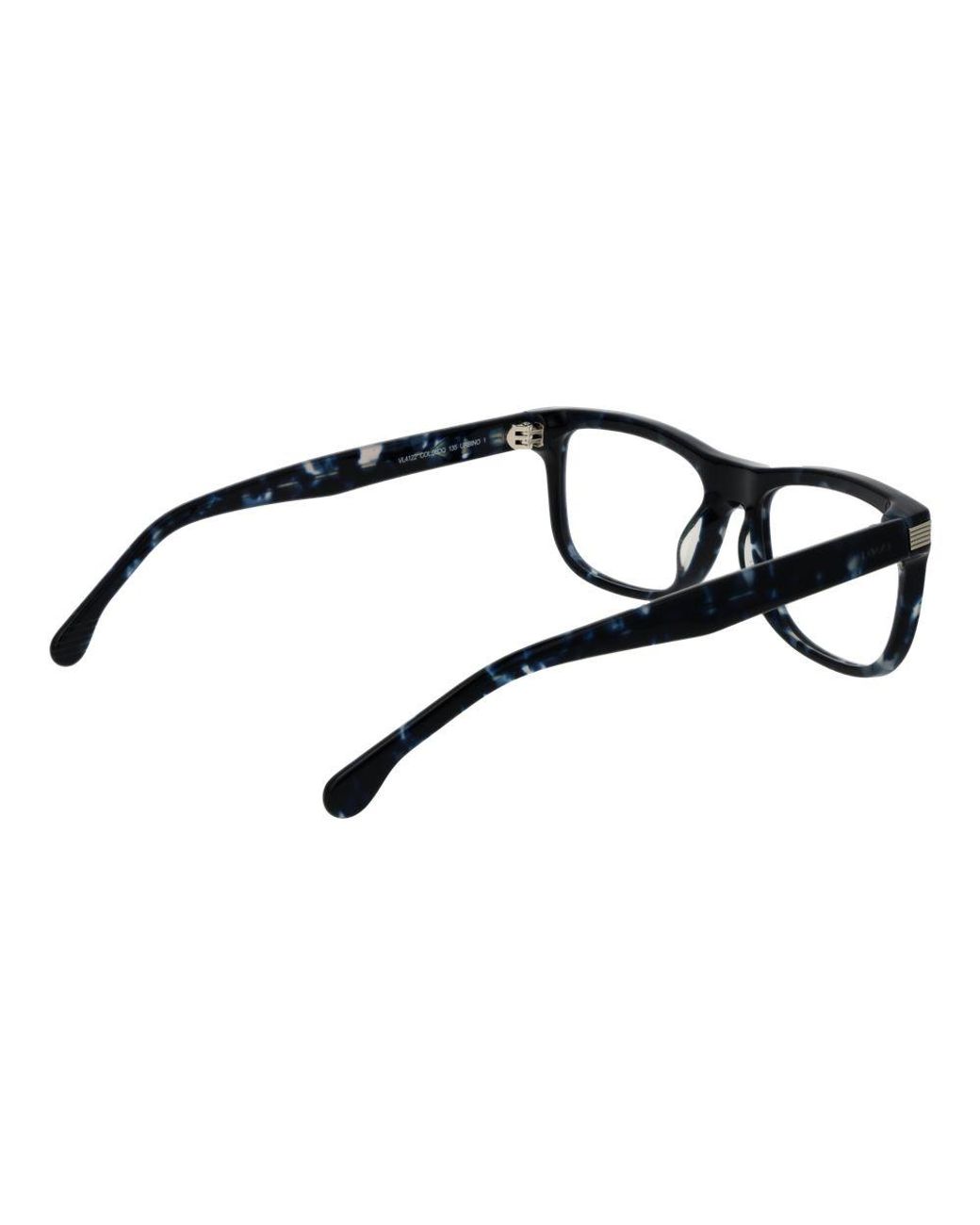 Lozza Black Blue Cellulose Acetate Glasses (frames) for men