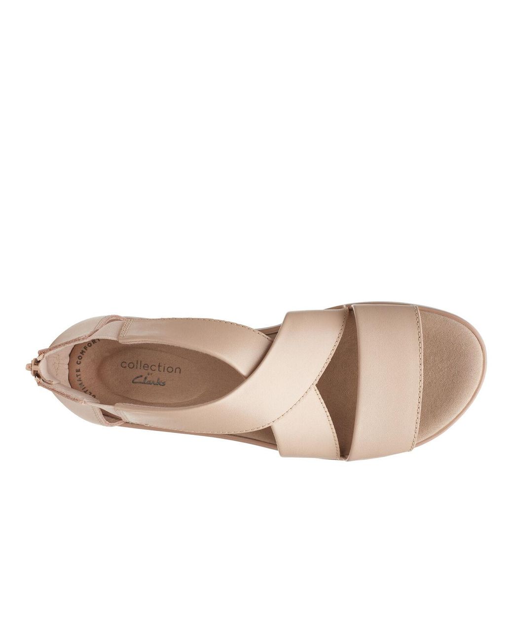 clarks rise flat sandal