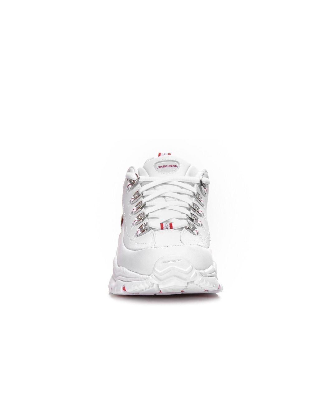 skechers white plimsolls