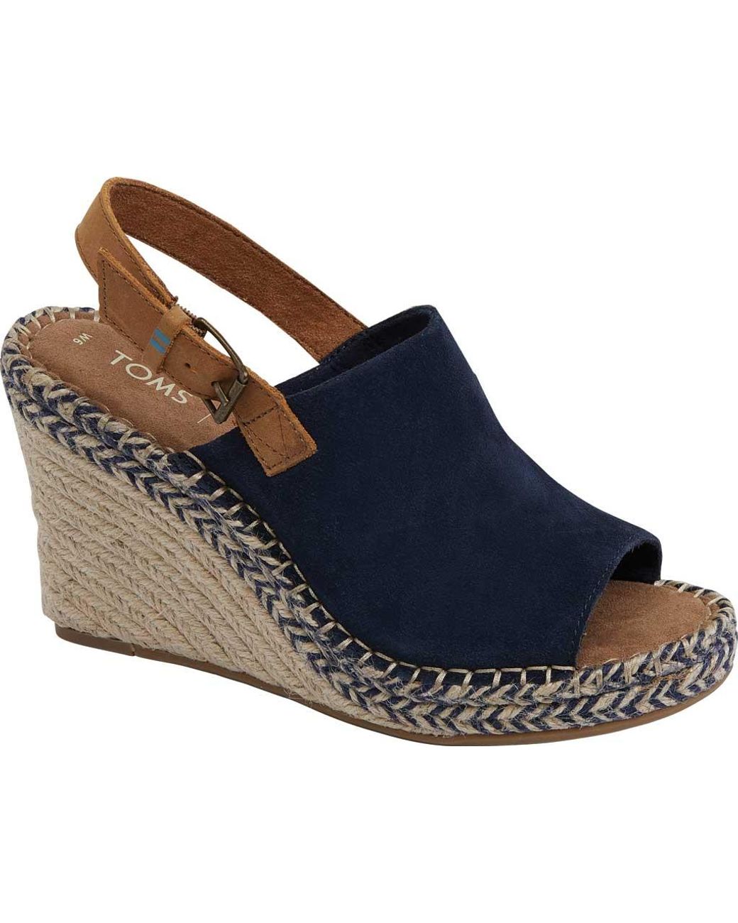 toms monica wedges navy