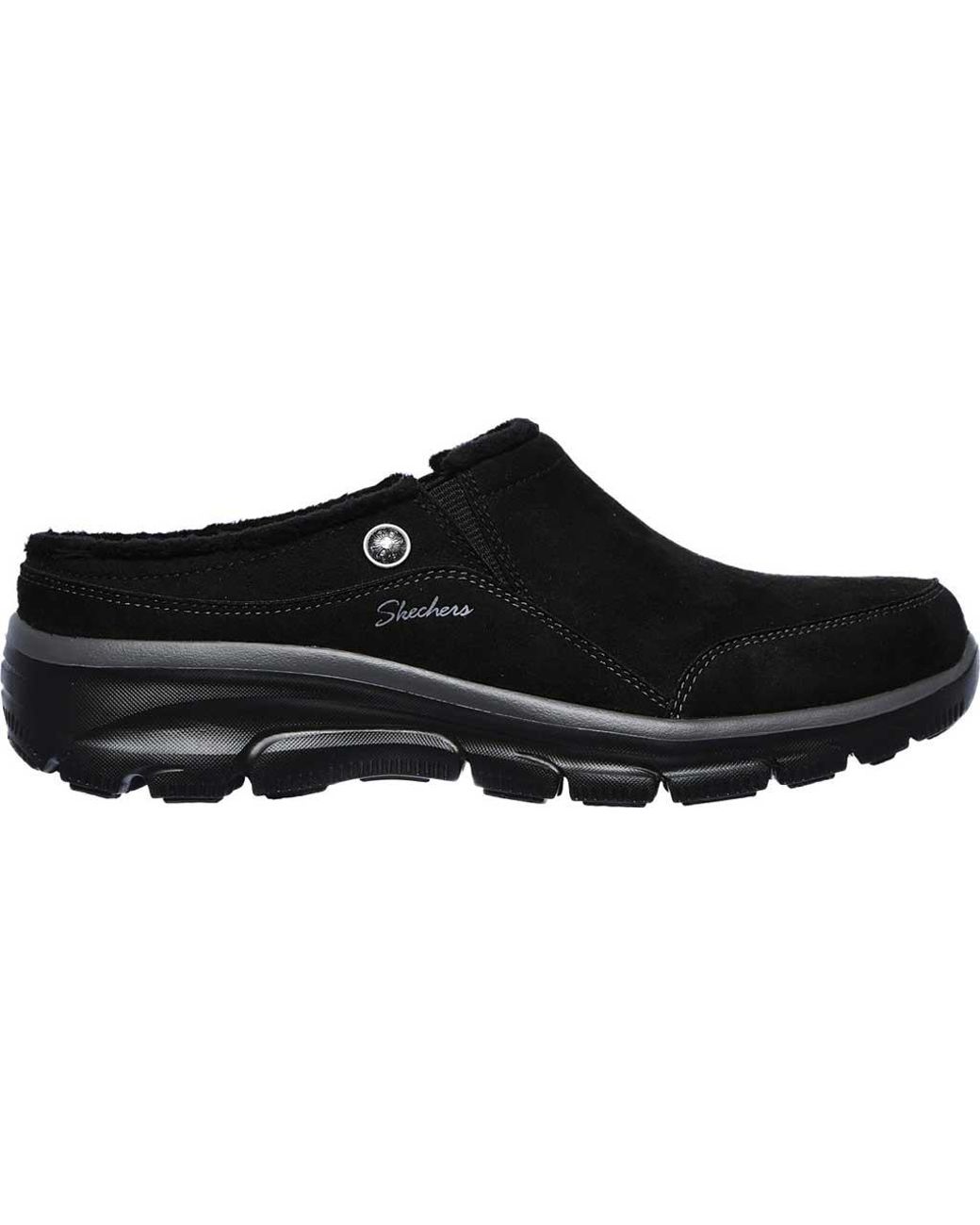 skechers suede clogs