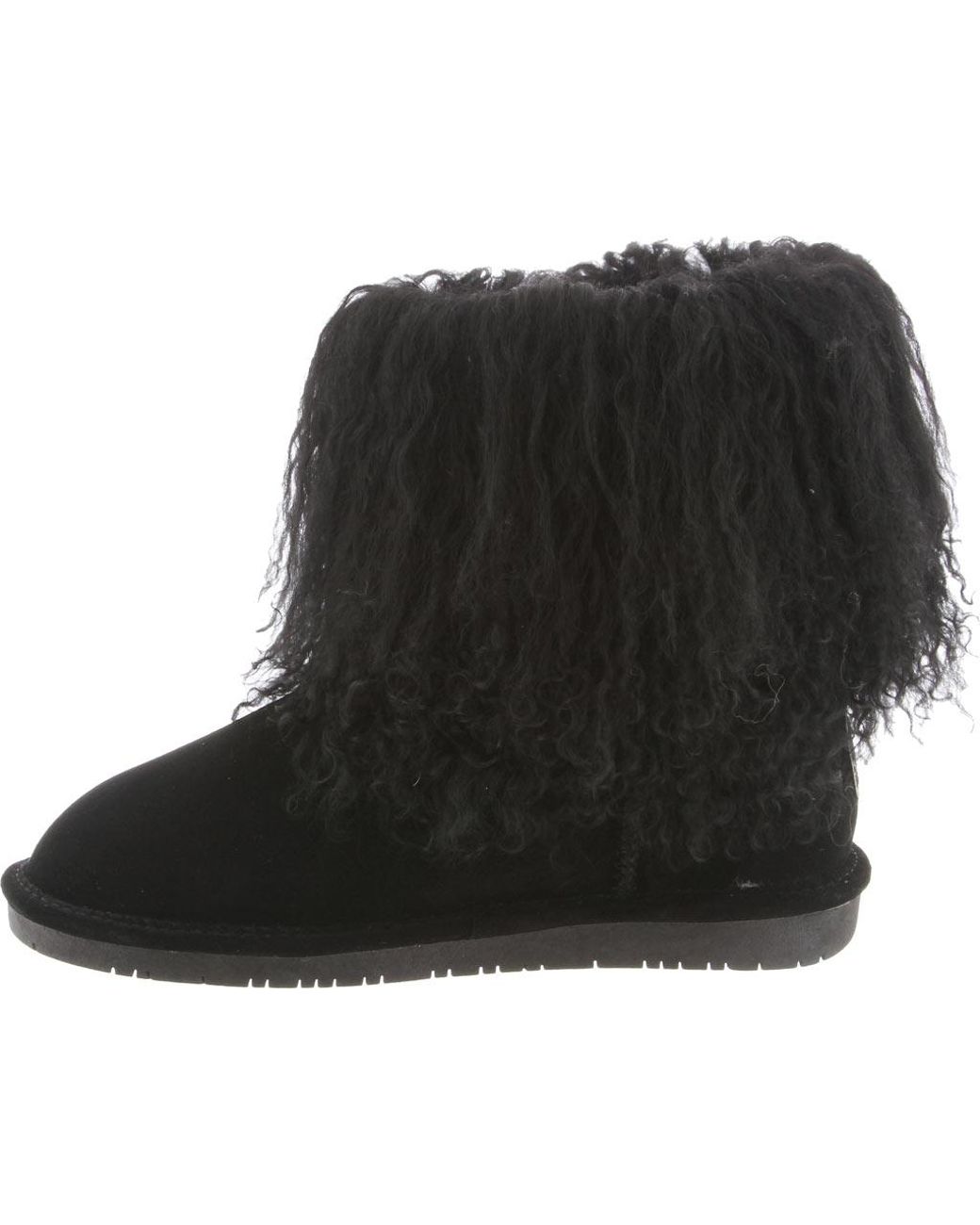 bearpaw boo solids furry boot