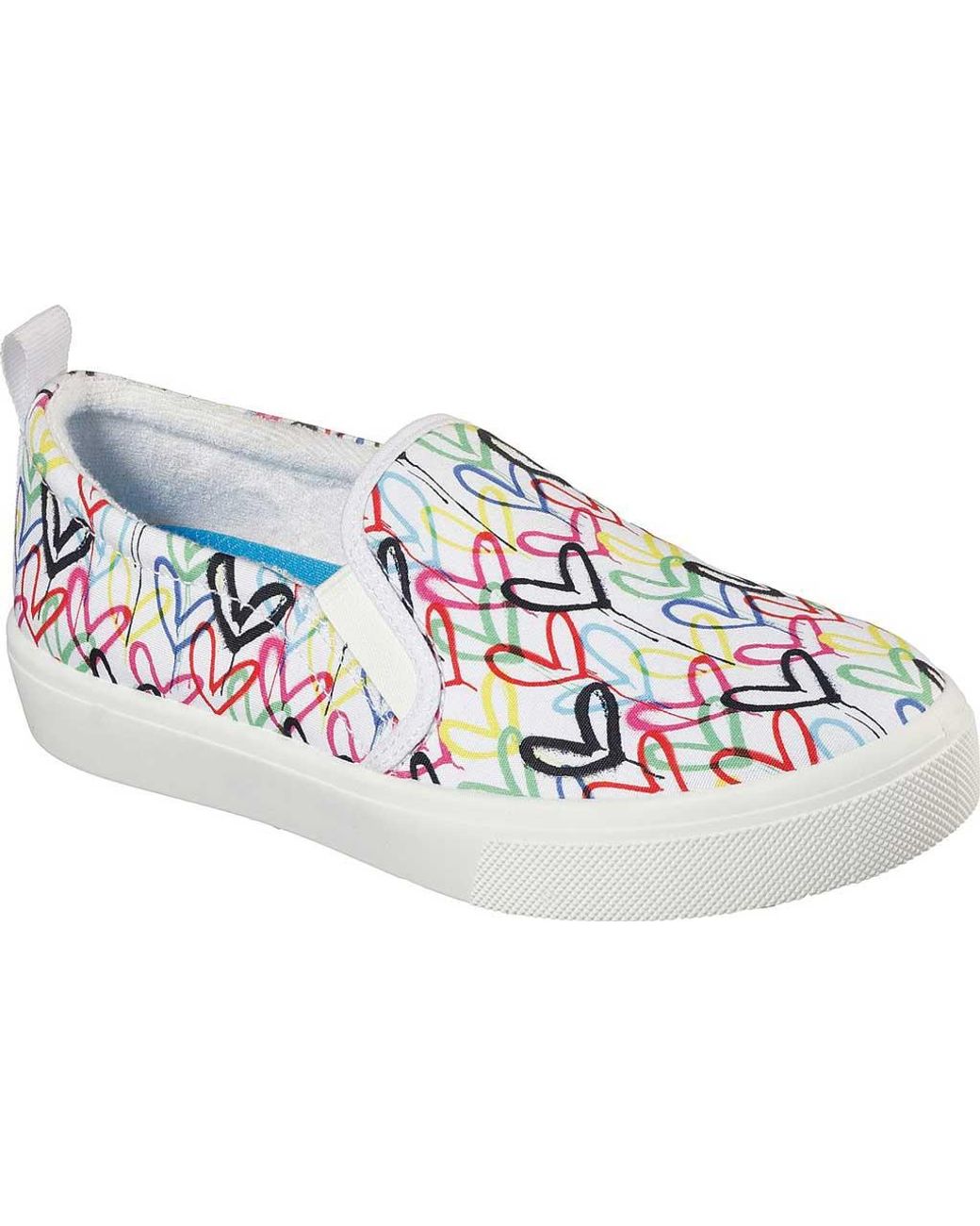 Skechers Canvas Poppy Drippin Love Slip On Sneaker in White Lyst