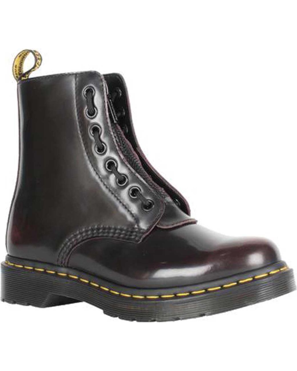 dr martens pascal front zip cherry