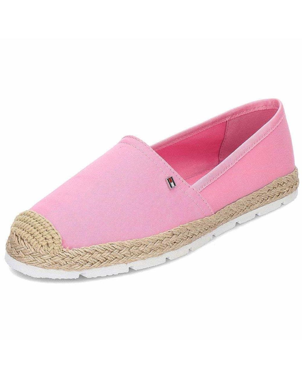 tommy hilfiger flat cotton espadrilles