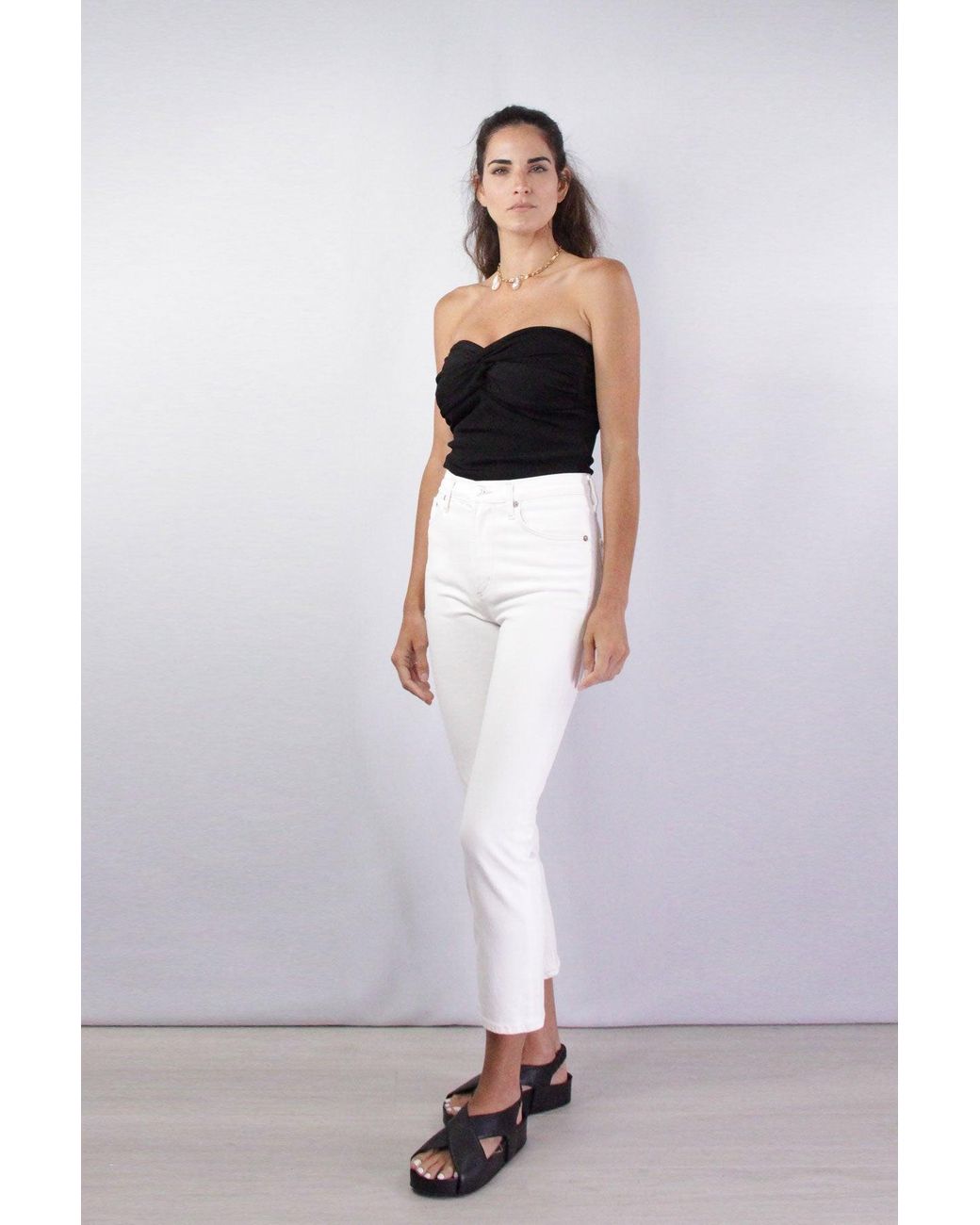Agolde Cotton Wilder Jean Mid Rise 