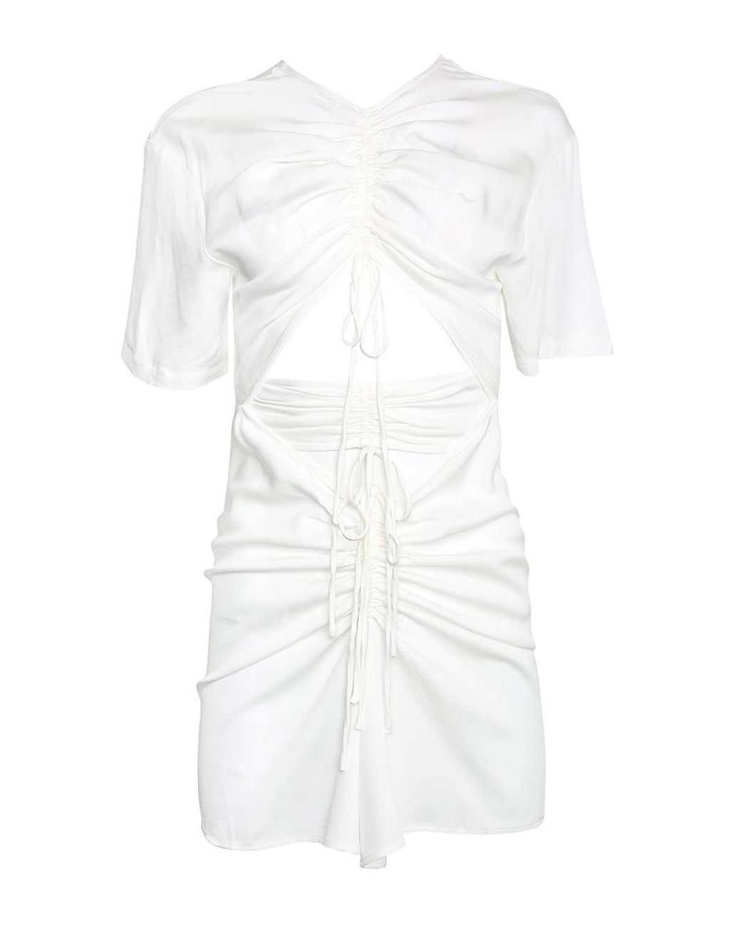 Christopher Esber Synthetic Ruched Multi-tie Mini Dress in Ivory (White ...