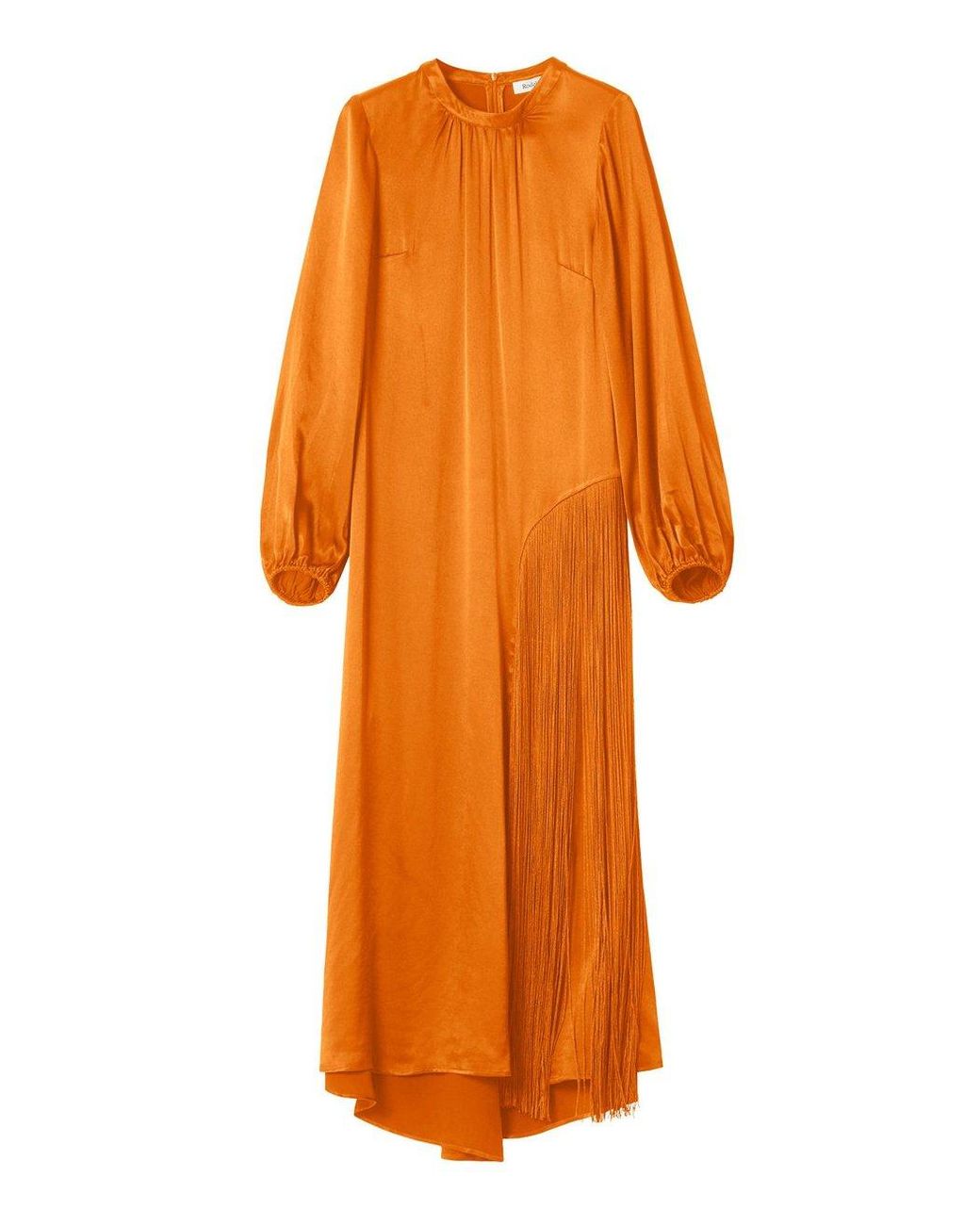Rodebjer Majorelle Fringe Dress In Clementine in Orange Lyst