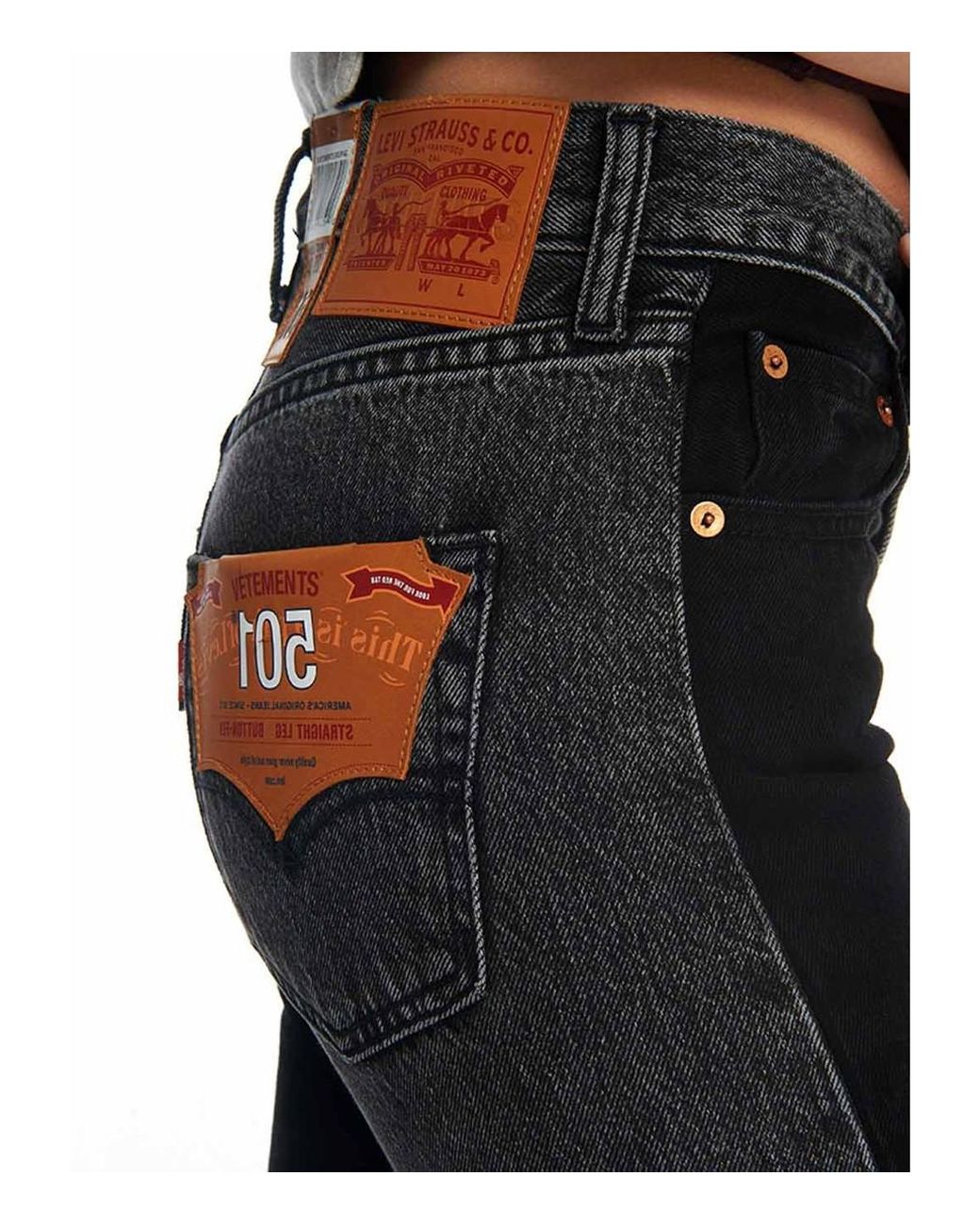 Vetements Denim X Levi Two Tone Skinny 