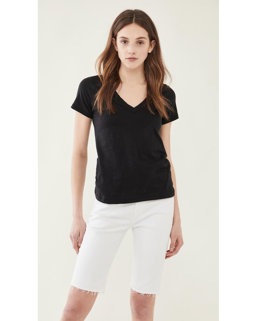 Rag & Bone Black The Vee Tee