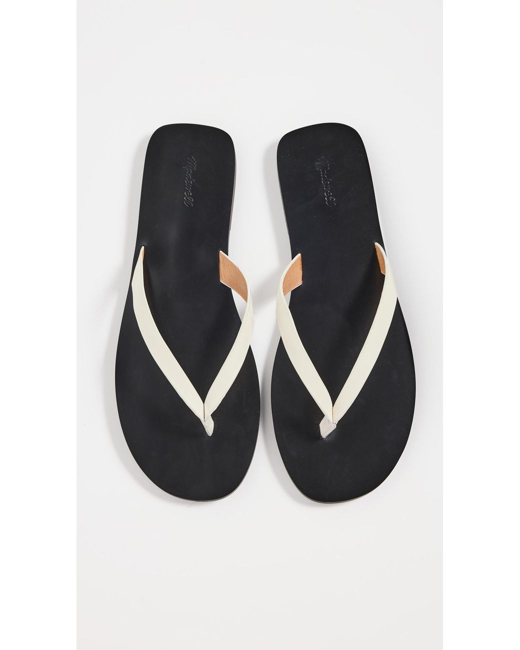 Madewell Black The Gabi Slide Sandals
