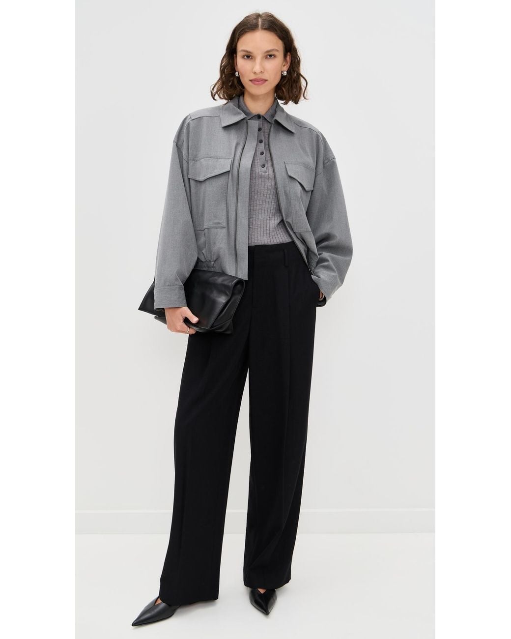 Staud Gray Eugene Jacket