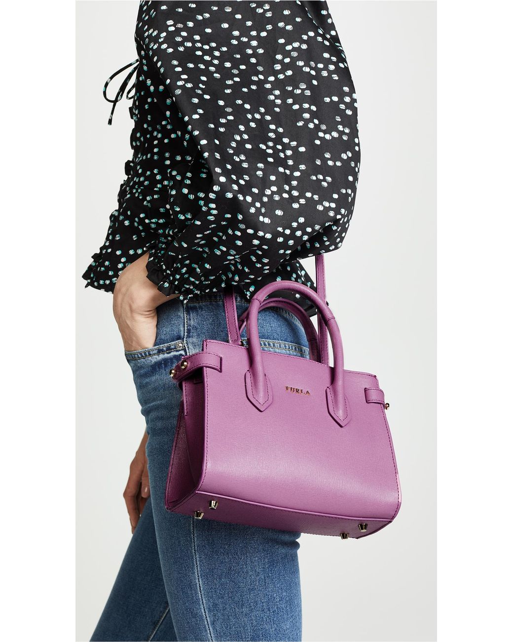 Furla Pin Mini Tote | Lyst