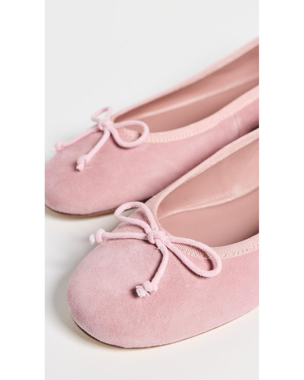Tony Bianco Pink Suede Comma Flats