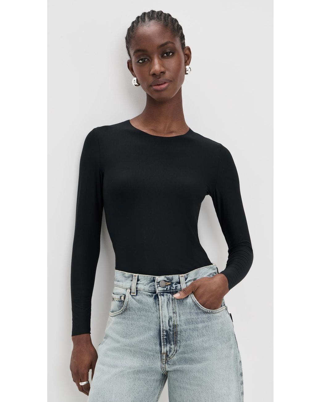 Commando Black Butter Long Sleeve Crew Neck