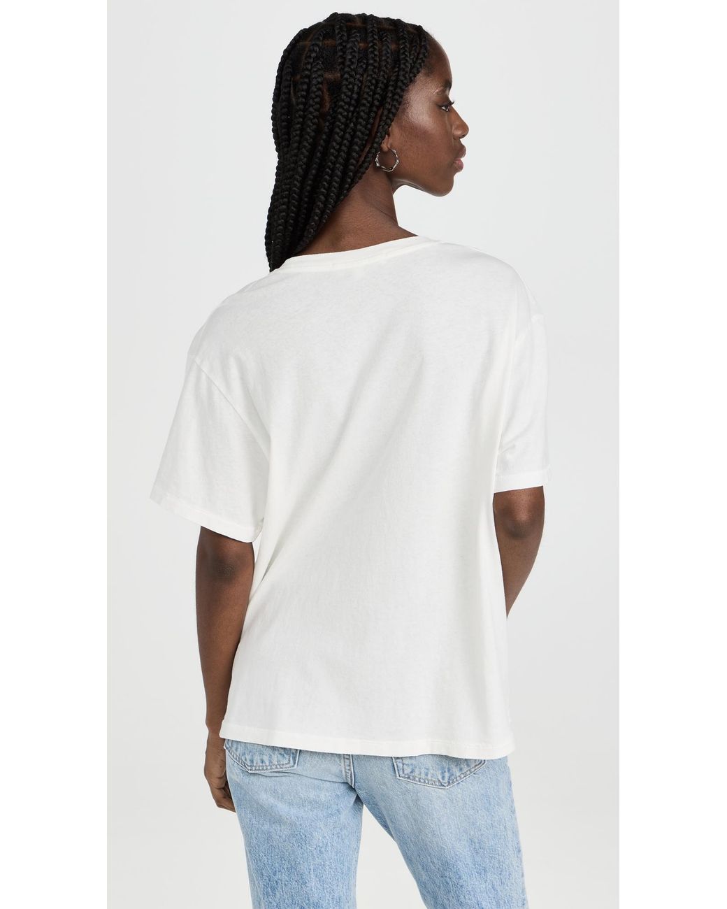 SLVRLAKE Denim White Oversize Tee