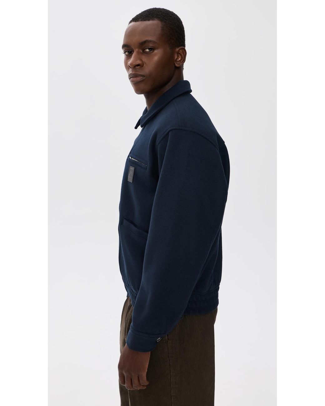 Obey Blue Ledger Blouson Jacket for men