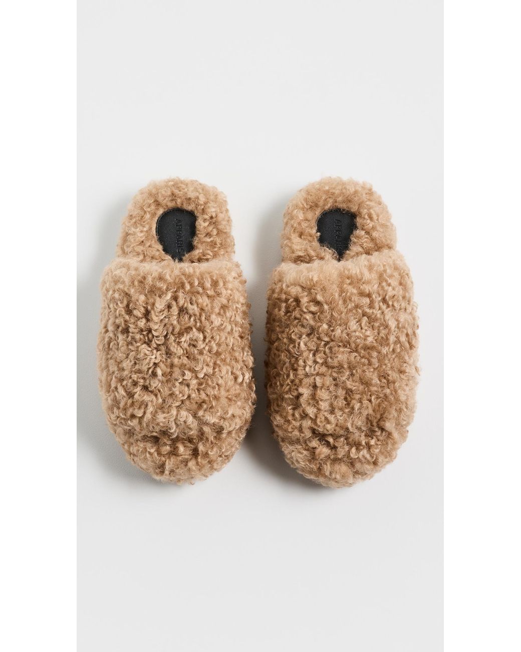 Apparis White Dillon Bouclette Slides