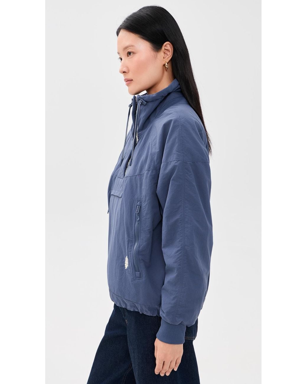 Fp Movement Blue Field Tripper Pullover Jacket
