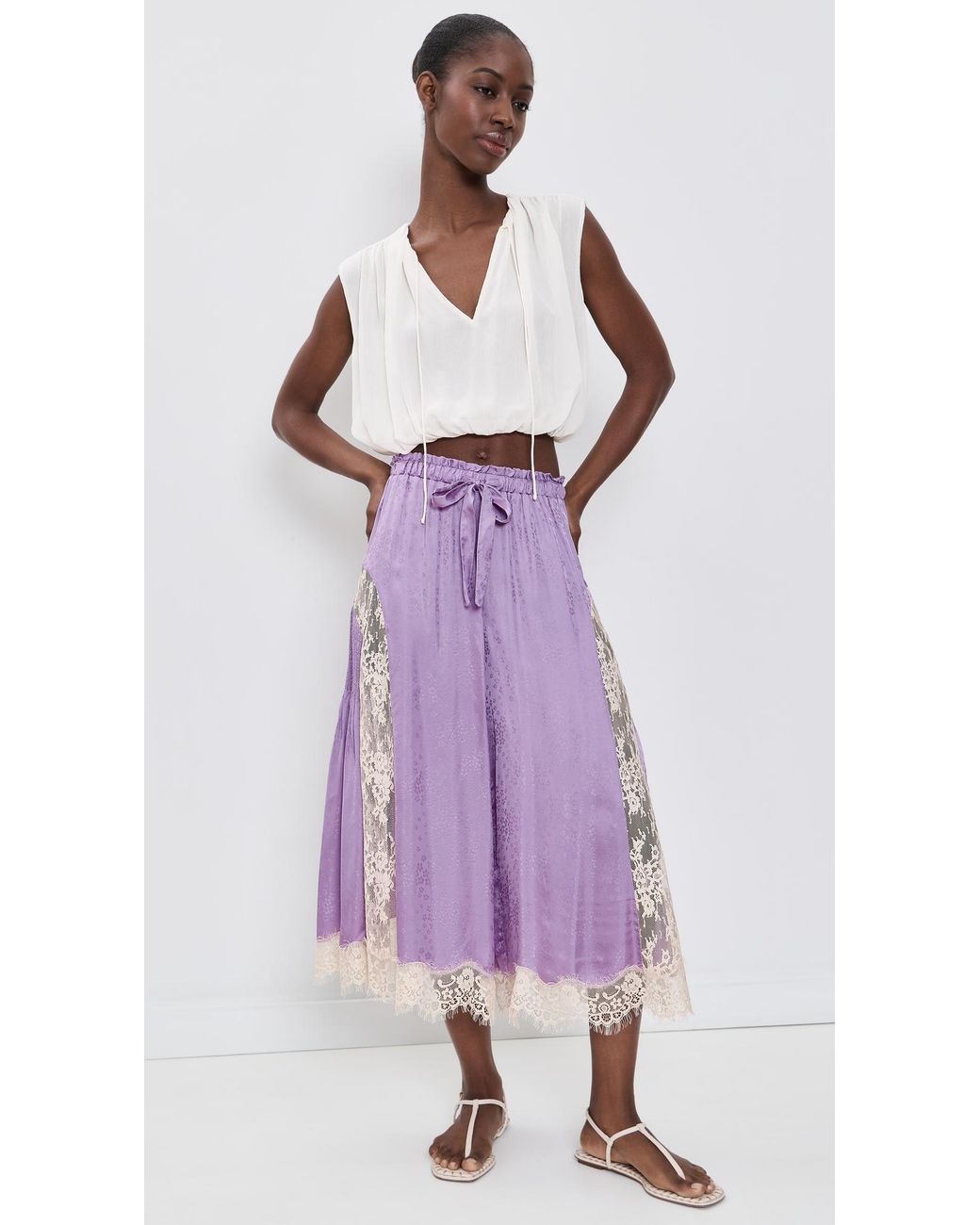 Sea Purple Ethel Solid Pants