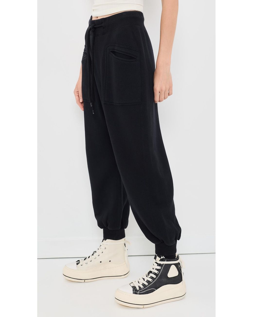 R13 Black Crossover Sweatpants