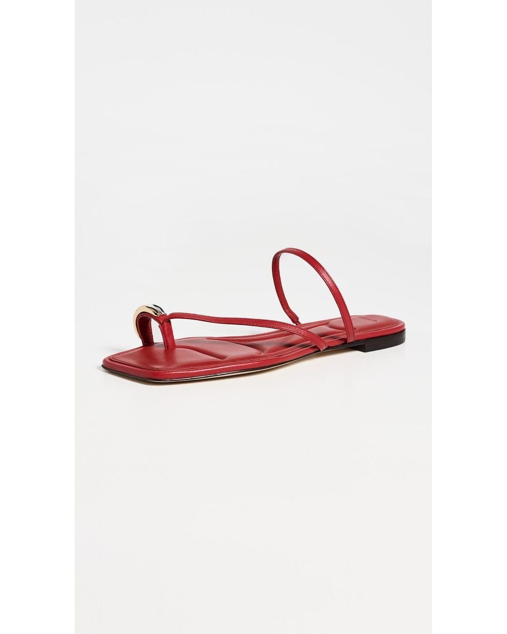 Vince Red Polli Toe Loop Sandals