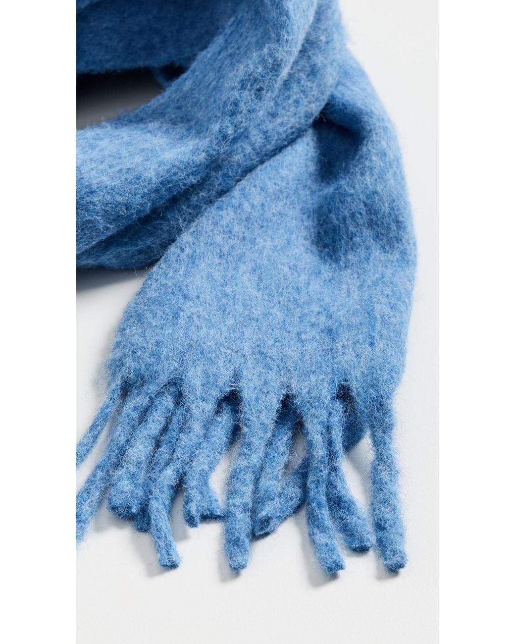 Hat Attack Blue Cozy Solid Scarf