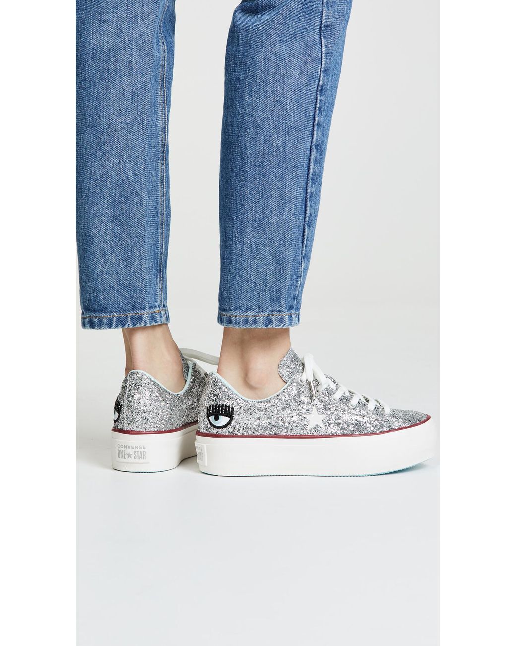 Converse X Chiara Ferragni Sneakers in Metallic | Lyst