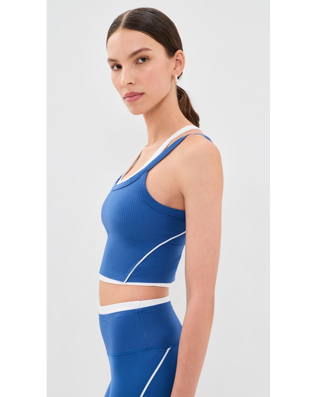 Rhone Blue Doubletake Layer Bra
