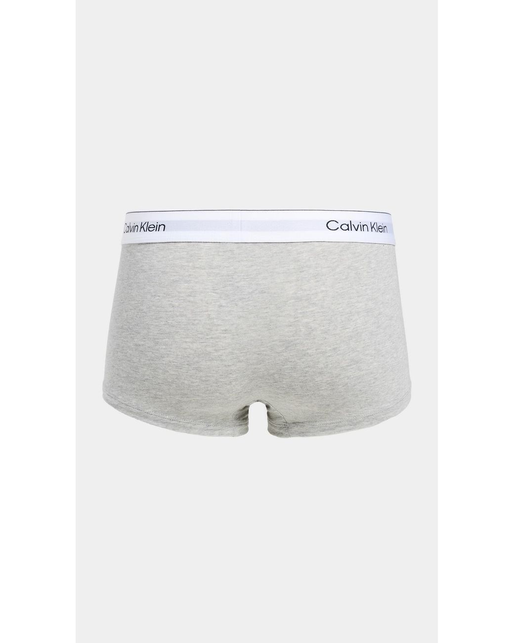Calvin Klein White Icon Cotton Stretch 3 Pack Low Rise Trunks for men