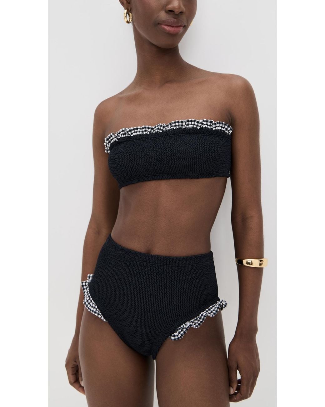 Hunza G Black Peggy Bikini Set