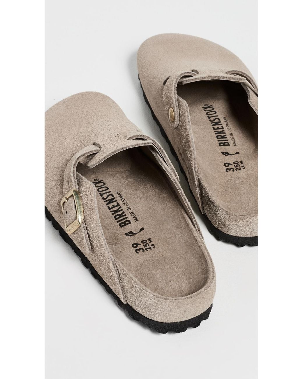 Birkenstock White Boston Exquisite Clogs