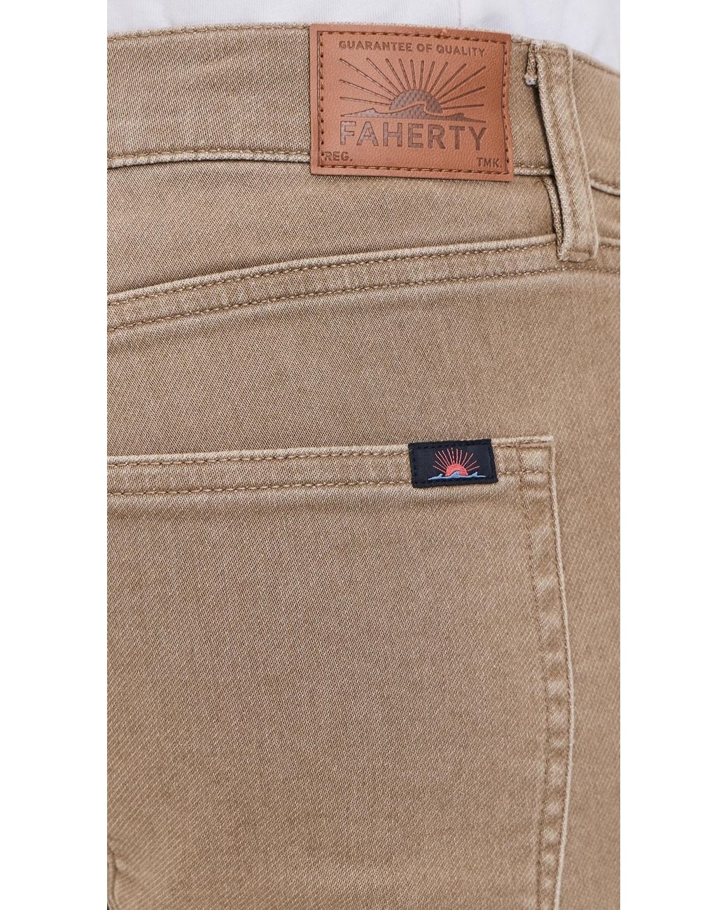 Faherty Brand Natural Stretch Terry Pants for men